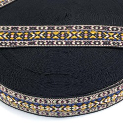 Rengarenk Çapraz Desenli Dekoratif Şerit-AYD-1014