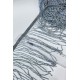 Gümüş Gri Boncuklu Saçak Püskül 15 Cm-BCSP-1001