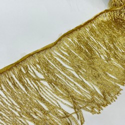 Altın Sarısı Boncuklu Saçak Püskül 15 Cm-BCSP-1013