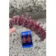 Belicia Bordo Gelin Kına Tacı Özel Gün Aksesuar Kadın Taç Ve Damla Mekik Küpe Takımı-BELICIA-20 Belicia Bordo Gelin Kına Tacı Özel Gün Aksesuar Kadın Taç Ve Damla Mekik Küpe Takımı-BELICIA-20