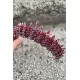 Belicia Bordo Gelin Kına Tacı Özel Gün Aksesuar Kadın Taç Saç Aksesuarı-BELICIA-3 Belicia Bordo Gelin Kına Tacı Özel Gün Aksesuar Kadın Taç Saç Aksesuarı-BELICIA-3