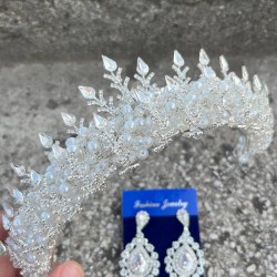 Belicia Krem İncili Gelin Kına Tacı Özel Gün Aksesuar Kadın Taç Ve Damla Mekik Küpe Takımı-BELICIA-38 Belicia Krem İncili Gelin Kına Tacı Özel Gün Aksesuar Kadın Taç Ve Damla Mekik Küpe Takımı-BELICIA-38