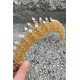 Belicia Gold Gelin Kına Tacı Özel Gün Aksesuar Kadın Taç Saç Aksesuarı-BELICIA-7 Belicia Gold Gelin Kına Tacı Özel Gün Aksesuar Kadın Taç Saç Aksesuarı-BELICIA-7