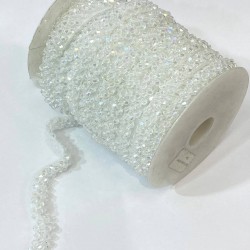 Kristal Piramit Boncuklu İşlemeli Şerit-BIS-101 Kristal Piramit Boncuklu İşlemeli Şerit-BIS-101