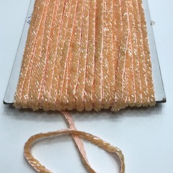 Kayısı Rengi Boncuk İşlemeli Şerit-BIS-1014