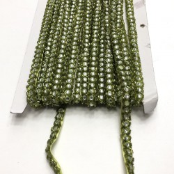 İslam Yeşili Boncuk İşlemeli Şerit-BIS-1016