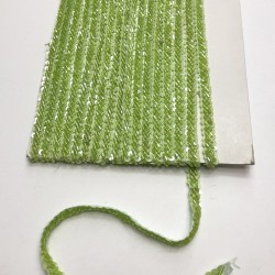 Yosun Yeşili Boncuk İşlemeli Şerit-BIS-1019