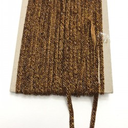 Sarımsı Kahverengi Boncuk İşlemeli Şerit-BIS-1027