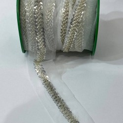 Pul Ve Kum Boncuk İşlemeli Şerit-BIS-105