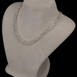Üç Taşlı Şık Kristal Abiye Kolye Ve Küpe Seti En Özel Günler-BJSET-1001 Üç Taşlı Şık Kristal Abiye Kolye Ve Küpe Seti En Özel Günler-BJSET-1001