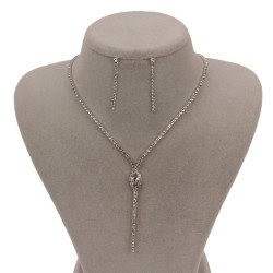 Rio Şık Kristal Taşlı Abiye Kolye Ve Küpe Seti En Özel Günler-BJSET-1002 Rio Şık Kristal Taşlı Abiye Kolye Ve Küpe Seti En Özel Günler-BJSET-1002