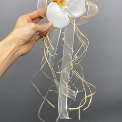 Krem Hasırlı Bohça Süsü-BOH-1012