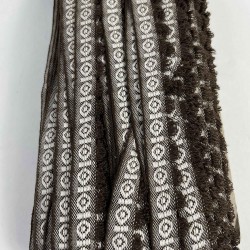 Kahverengi Bohemora Etnik Desenli Dokuma Şerit &ndash; P&uuml;sk&uuml;ll&uuml; Dekoratif Kenar S&uuml;s&uuml; 1 Metre-BOHEMORA-2