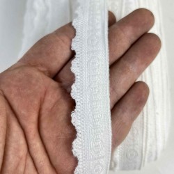 Beyaz Bohemora Etnik Desenli Dokuma Şerit &ndash; P&uuml;sk&uuml;ll&uuml; Dekoratif Kenar S&uuml;s&uuml; 1 Metre-BOHEMORA-4
