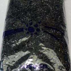 Siyah Burgulu Boru Boncuk 1 Paket 500 Gram-BORU-1070