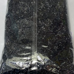 Siyah Burgulu Boru Boncuk 1 Paket 500 Gram-BORU-1070