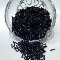 Siyah Burgulu Boru Boncuk 1 Paket 50 Gram-BORU-1081 Siyah Burgulu Boru Boncuk 1 Paket 50 Gram-BORU-1081