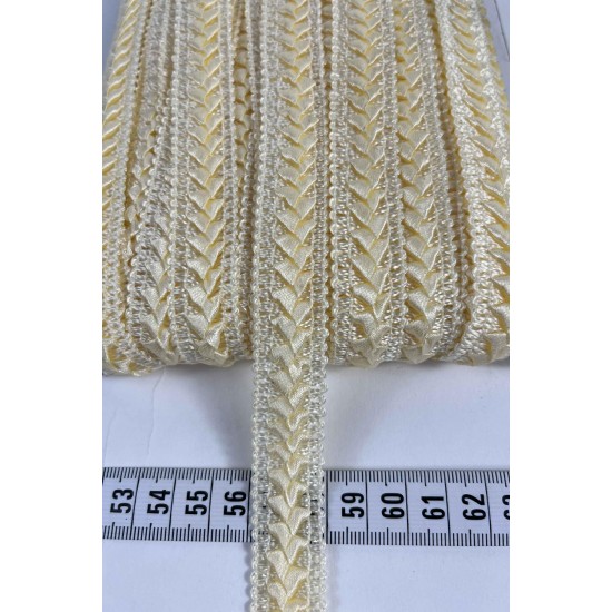 Koyu Krem Braivora Zigzag &Ouml;rg&uuml; Şerit 2 Cm &ndash; Premium Dokuma Dekoratif Kenar S&uuml;s&uuml; 1 Metre-BRAIVORA-5