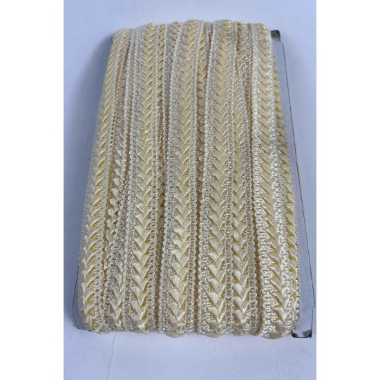 Koyu Krem Braivora Zigzag &Ouml;rg&uuml; Şerit 2 Cm &ndash; Premium Dokuma Dekoratif Kenar S&uuml;s&uuml; 1 Metre-BRAIVORA-5