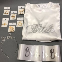 Bride Seti Sabahlık Taç Kuşak Ve Dövme-BRIDE-20