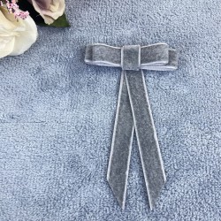 Gri Kadın Broş Yaka Aksesuarı Yaka Kurdelesi Kıyafet Aksesuarı Yaka Broşu-BROS-1001 Gri Kadın Broş Yaka Aksesuarı Yaka Kurdelesi Kıyafet Aksesuarı Yaka Broşu-BROS-1001
