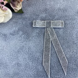 Gümüş Simli Kadın Broş Yaka Aksesuarı Yaka Kurdelesi Kıyafet Aksesuarı Yaka Broşu-BROS-1015 Gümüş Simli Kadın Broş Yaka Aksesuarı Yaka Kurdelesi Kıyafet Aksesuarı Yaka Broşu-BROS-1015