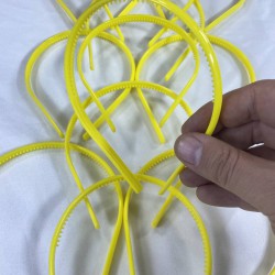 Sarı Plastik Ham Taç 12 Adet Boş Süslenmemiş Ham Taç-BT-1002