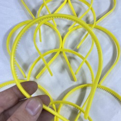 Sarı Plastik Ham Taç 12 Adet Boş Süslenmemiş Ham Taç-BT-1002