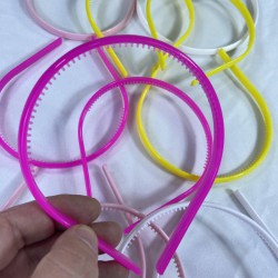 Karışık Renk Plastik Ham Taç 12 Adet Boş Süslenmemiş Ham Taç-BT-1004