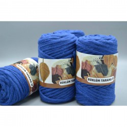 Saks Mavi Büklüm Makrome Tarama İpi-BTIP-1049