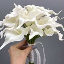 Beyaz Islak Gala Gelin Buketi Ve Gelin Seti-BUKET-12