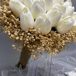 Islak Laleli Gelin Buketi Ve Gelin Seti-BUKET-15