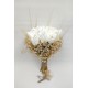 Beyaz Laleli Gelin Buketi Ve Damat Yaka Çiçeği 20 Adet Lale-BUKET-31