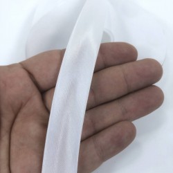 Beyaz Saten Biye 2 Cm 1 Metre-BYE-1007