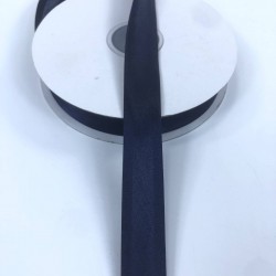 Lacivert Saten Biye 2 Cm 1 Metre-BYE-1011