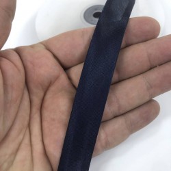 Lacivert Saten Biye 2 Cm 1 Metre-BYE-1011