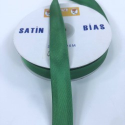 Yeşil Saten Biye 2 Cm 1 Metre-BYE-1012