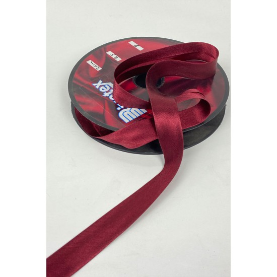 Bordo Saten Biye 2 Cm 1 Metre-BYE-1028