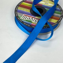 Saks Mavi Saten Biye 2 Cm 1 Metre-BYE-1030