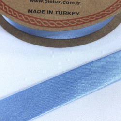 Bebe Mavi Saten Biye En 2 Cm Boy 1 Metre-BYE-1033