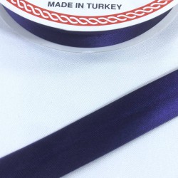 Koyu Mor Saten Biye En 2 Cm Boy 1 Metre-BYE-1047