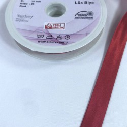 Kırmızı Saten Biye En 2 Cm Boy 1 Metre-BYE-1048