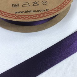 Koyu Mürdüm Saten Biye En 2 Cm Boy 1 Metre-BYE-1049