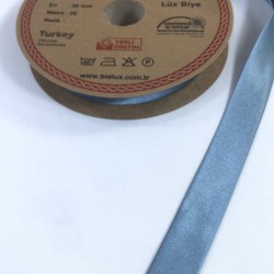 Mavi Renk Saten Biye En 2 Cm Boy 1 Metre-BYE-1054