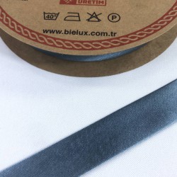 Mavi Renk Saten Biye En 2 Cm Boy 1 Metre-BYE-1054