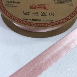 Pembe Renk Saten Biye En 2 Cm Boy 1 Metre-BYE-1055