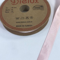 Açık Pembe Renk Saten Biye En 2 Cm Boy 1 Metre-BYE-1056
