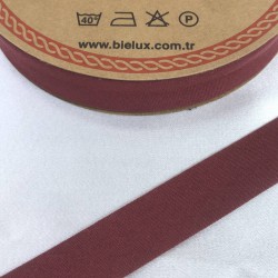 Bordo Koton Biye En 2 Cm Boy 1 Metre-BYE-1080 Bordo Koton Biye En 2 Cm Boy 1 Metre-BYE-1080