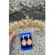 Camilo Gold Gelin Kına Tacı Özel Gün Aksesuar Kadın Taç Ve Damla Mekik Küpe Takımı-CAMILO-19 Camilo Gold Gelin Kına Tacı Özel Gün Aksesuar Kadın Taç Ve Damla Mekik Küpe Takımı-CAMILO-19