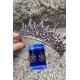 Catalina Mor Gelin Kına Tacı Özel Gün Aksesuar Kadın Taç Ve Damla Mekik Küpe Takımı-CATALINA-19 Catalina Mor Gelin Kına Tacı Özel Gün Aksesuar Kadın Taç Ve Damla Mekik Küpe Takımı-CATALINA-19